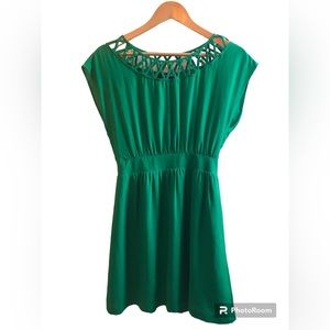 Emerald Green Forever 21 Dress - EUC